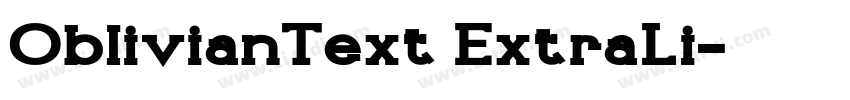 OblivianText ExtraLi字体转换